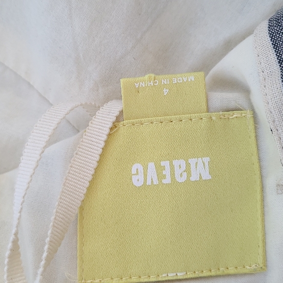 Anthropologie Meave Strapless Maeve Dress 4 Linen - Picture 7 of 9